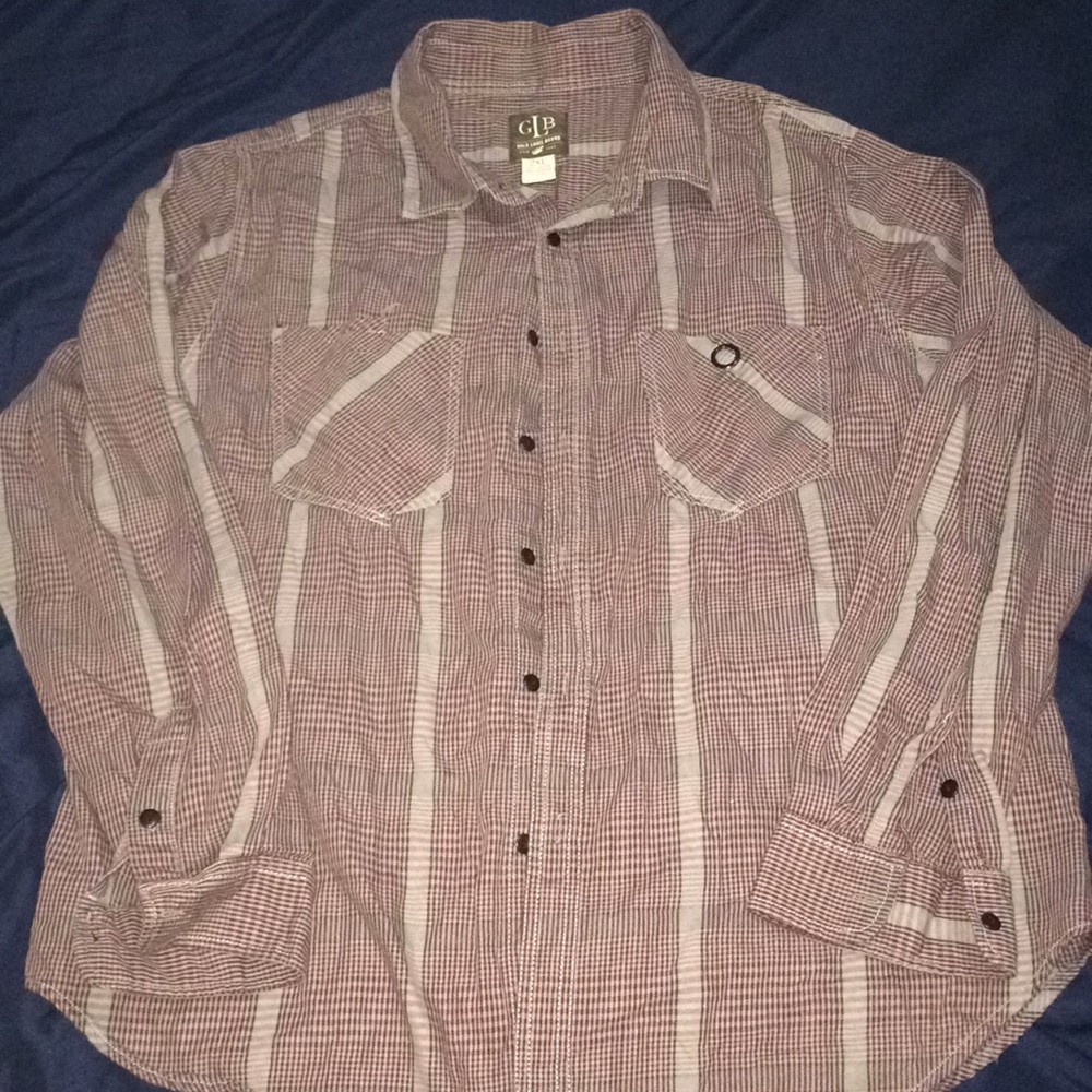 Gold label brand long sleeve button shirt